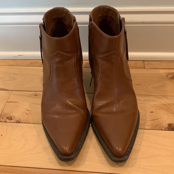 Cognac leather Circus by Sam Edelman booties - Picture 3 of 5